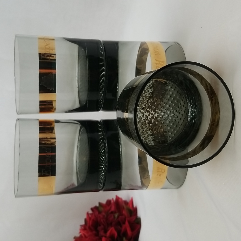 Gold Band Smoke Old Fashioned Bar Glasses - Picture 9 of 16